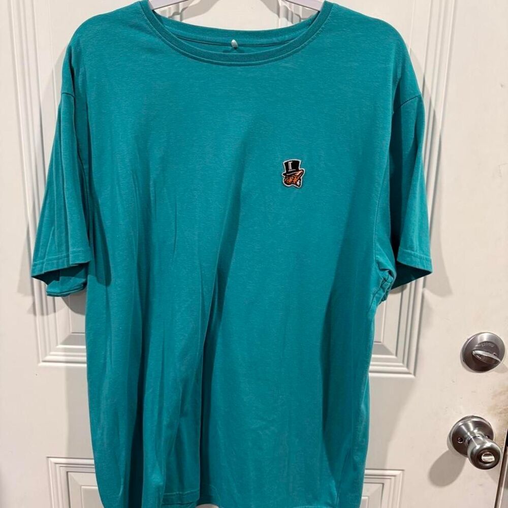 Aku Men's Blue and Green T-shirt